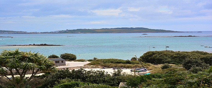 Vue sur les ïles Scilly